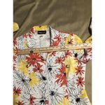 Requirements  Women’s White Quilted Floral Print Full Zip Jacket Blazer Size 14 Photo 8