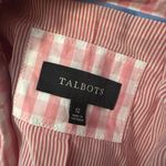 Talbots Pink Gingham Two Button Blazer Size 12 Photo 3