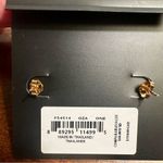 NWT  Heart Huggie Earrings - Gold Comes on Coach Earring Card Photo 4