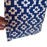 Macbeth collection by Margaret Joseph’s medium blue geometric bathing suit cover Photo 3