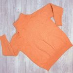 Philosophy  long sleeve over sized pull over turtle neck sweater orange medium Photo 0