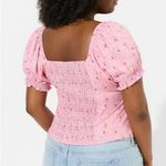 Torrid Challis Puff Short Sleeve Crop Top Babydoll Cottagecore in Ditsy Rose 3X Photo 1