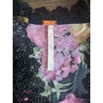 Free People Floral Dark Boho Mini Dress, Size 8 Photo 2