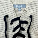 Marled Reunited Clothing Lace Up Renaissance Long Sleeve Sweater Medium Photo 1