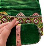 EUC Vintage Y2K Green Velvet Boho Style Beaded Shoulder Bag Photo 7