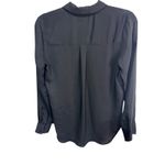 H&M H M Black Long Sleeve Collared Button Up Shirt Women Size 4 Photo 5