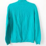 Vineyard Vines  Sweater Quarter 1/4 Zip Teal Blue Green Cableknit Shoulders Sz M Photo 10