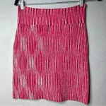 BCBGMAXAZRIA  Bandage Power Skirt Medium Begonia Combo Pink White Y2K Photo 1