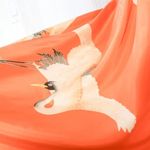 Moulinette Soeurs Anthropologie Crane Silk Halter Dress Tangerine Orange size 4 Photo 13