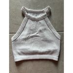 Aerie Top Womens Medium White Bra Ribbed Yoga Workout Active Gym Sporty Beachy Photo 2