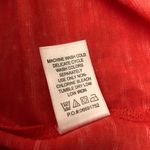 Woman Within  Top T Shirt Slub Knit Keyhole Short Sleeve Orange M 14/16 Photo 4