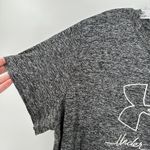Under Armour  Gray Space Dye Short Sleeve Heatgear Graphic Activewear Top Size XL Photo 4