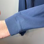 Lululemon Womens All Yours Cropped Hoodie Shirt Ink Blue Pullover Stretch Size 4 Photo 6