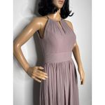Azazie 2010s  Bonnie Vintage Mauve Chiffon Keyhole A-Line Dress A2 XS Photo 3