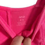 Aerie  Ribbed Corset Bodycon Mini Dress in Hot Pink Size M Photo 4