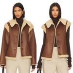 LPA  Bona Sherpa Jacket In Burnished Brown Photo 4