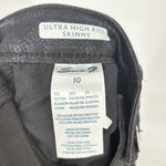 7 For All Mankind  Skinny Jeans 29 Black Coated Snake Print Faux Leather Look Photo 5