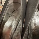 Adrianna Papell BOUTIQUE GRAND SILVER METALLIC SPARKLE HEEL OPEN TOE SATIN PUMPS Photo 7