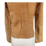 Vintage Passport Suede Leather Jacket Size Large Tan Photo 7