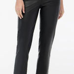 J.Crew Factory Kallie Straight-Leg Faux Leather Pants • Black • Size 28 • NWOT Photo 0