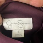Jessica Simpson ~ Purple Jersey Blouson Split Dolman Open Back Dre… Photo 4
