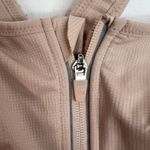 Shefit 4Luxe Flex Sports Bra Medium Impact Black Zip Wireless Lift Front Close Tan Size 4X Photo 7