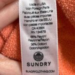 Sundry  neon orange ombré rainbow drawstring Coral Hoodie Photo 5