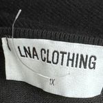 LNA NWT  Clothing Women's Size 1X Slade Heavy Rib One Shoulder Bodysuit Black Photo 6