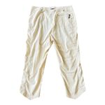 Jamie Sadock Golf Capri Pants Women's 10 Crop Beige Taupe Zipper Pockets Photo 2