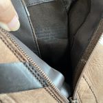 Franco Sarto Dotty Brown Leather Zip Chunky Heel Ankle Booties w/ Straps… Photo 7