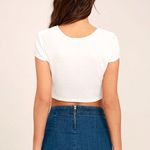 Lulus Ivory Crop Top Photo 3