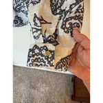 Charter Club NWT Button Up Shirt Floral Paisley Bright White Black Women's XL Photo 2