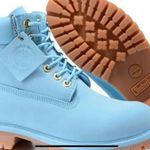 Timberland Light Blue Boots Photo 0