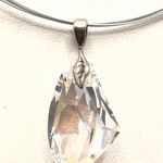 Handmade Large Swarovski Crystal Pendant Necklace  Photo 4