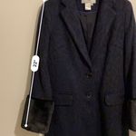 Helene Berman NWT $228 Navy 'Future College' Notch Collar Lined Buttoned Coat S Photo 6