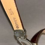 Brighton  women’s belt brown leather with silver accents size 30 feminine Photo 3