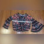 fab'rik Fab’rik- black with pink flowers long sleeve‎ floral shirt Size L Photo 5