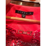 Tiana B Red Navy Silk Garden Tunic Pullover Top Size 10 Photo 4