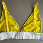 Free People NWOT Yellow Plunge Lace Unlined Bralette Photo 1