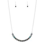 Paparazzi Throwing Shades Blue Necklace (282) Photo 1