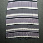 Soma Cool Nights Purple Striped Sleeveless Sleepshirt Gown Lounge Comfy Small Photo 2