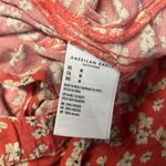 American Eagle Floral Flutter A Line Circle Skater Mini Skirt Size M Pink Ivory Photo 5