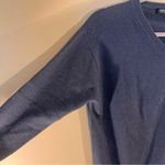 Nordstrom  100% Pashmina Cashmere Made in Nepal Sweater Blue/Grey Long Sleeve L Photo 3