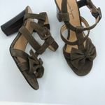 Nanette Lepore Nanette Lapore Brown Leather Strappy Heeled Sandal Womens 6 Bow Coquette Summer Photo 1