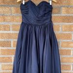ml monique lhuillier strapless dress size 6 Blue Photo 0