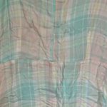 Abound NWT  Pink-Green Adley Plaid Tiered Front Button Mini Dress - S Photo 5