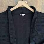 Eileen Fisher Organic Cotton Shadow Square Jacket in Black Size Extra Large Photo 1