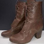 Rag and Bone Heeled Brown Boho Classic Designer Lace Up Italian Leather Boots 39.5 Photo 0