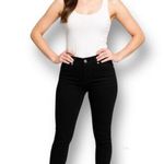 Fiorucci 26 Black Slim Low Rise Jeans Italy Zip Hem Stretch Normcore Minimal NWT Photo 0