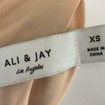 Ali & Jay  multi color striped long balloon sleeves belted Maxi dress xs Photo 6